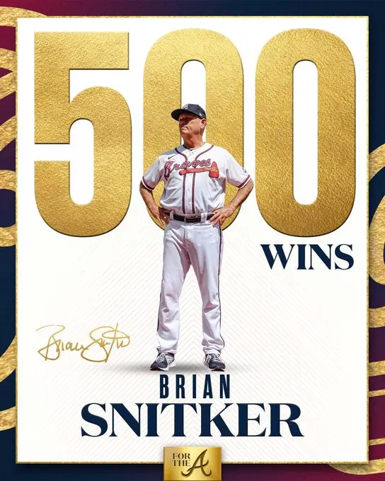 Brian Snitker atinge marca histórica em vitória dos Braves contra Phillies