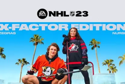 Trevor Zegras e Sarah Nurse estrelam capa do jogo NHL 23 - The Playoffs