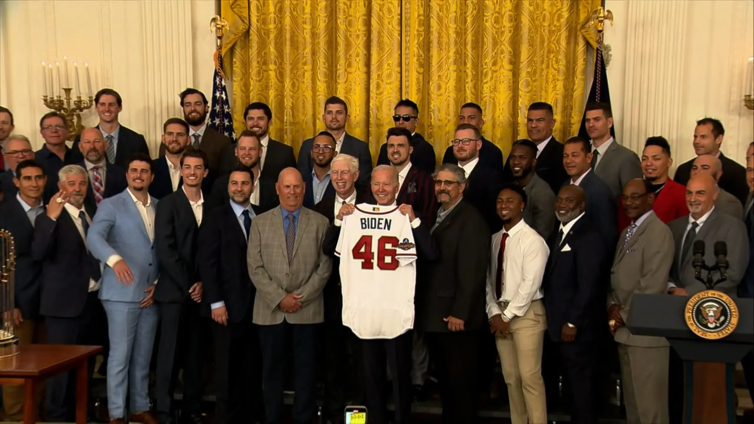 Atuais campeões da World Series, Braves visitam Casa Branca