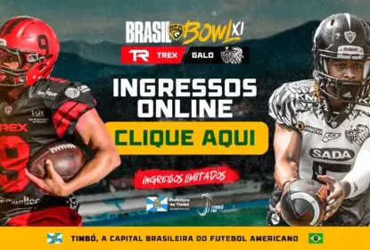 Brasil Bowl: Ingressos estão à venda para T-Rex x Galo FA - The Playoffs