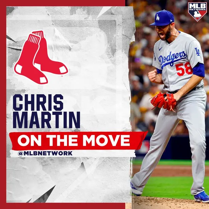 Chris Martin assina contrato por duas temporadas com Red Sox