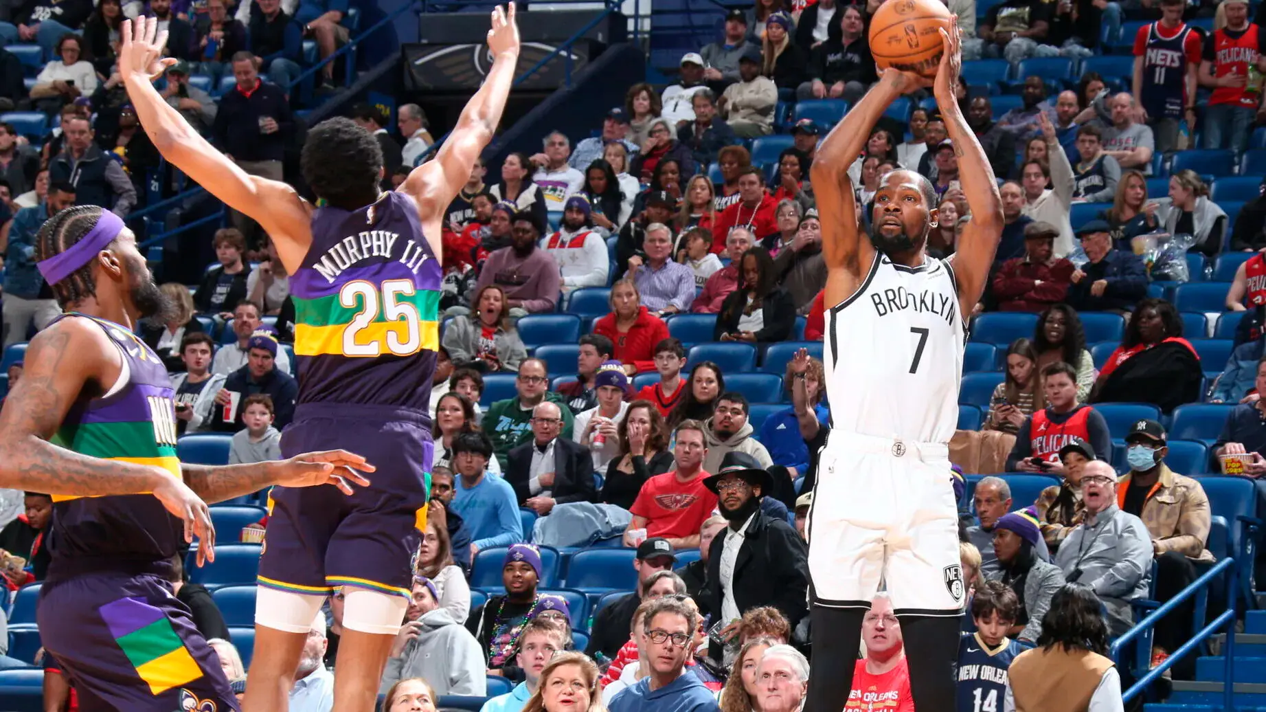 Kevin Durant lidera vitória de virada do Brooklyn Nets em cima do New Orleans Pelicans
