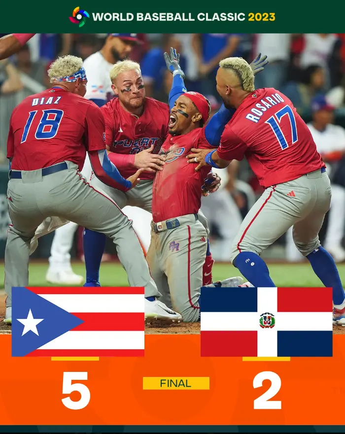 Porto Rico derrotou a República Dominicana pelo placar de 5 a 2 nesta quarta-feira (15)