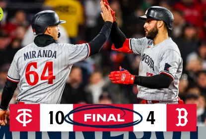Com três home runs, Twins vencem Red Sox e continuam na liderança da AL Central - The Playoffs