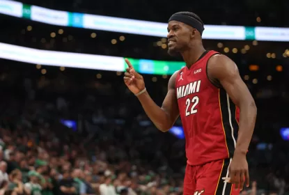 ‘Não estava falando com Jokic’, diz Jimmy Butler, sobre confusão entre Heat e Nuggets - The Playoffs