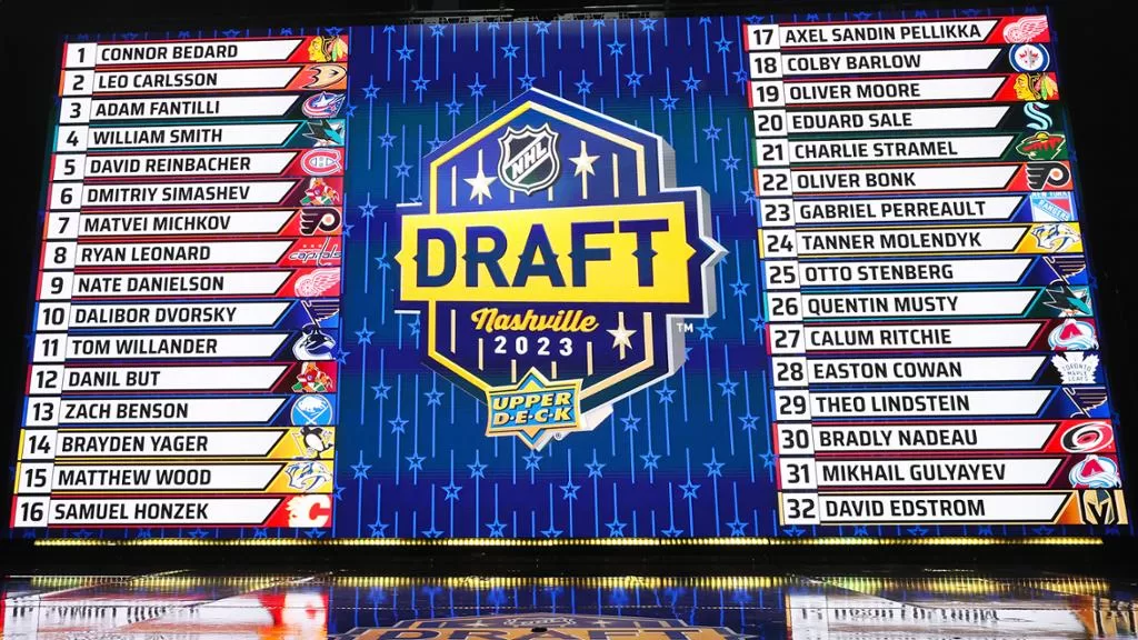 Connor Bedard lidera primeiro dia de escolhas no Draft 2023 da NHL