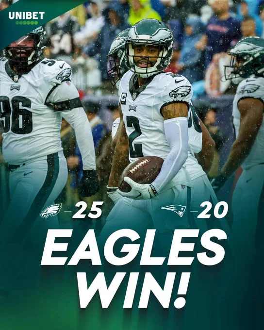 Eagles vence Patriots