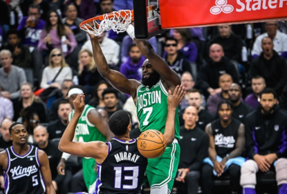 Sem Tatum, Celtics dão show no ataque e atropelam Kings fora de casa - The Playoffs