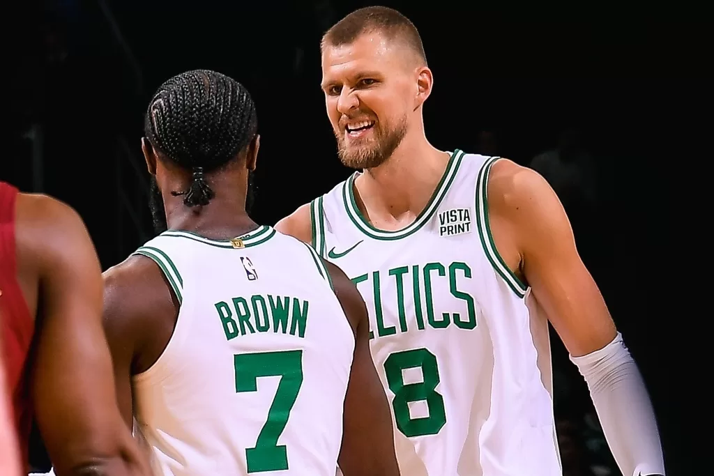 Jaylen Brown, Kristaps Porzingis - Boston Celtics