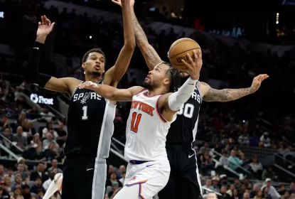 Wembanyama e Brunson anotam maiores marcas da carreira em vitória dos Spurs sobre os Knicks - The Playoffs