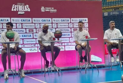 Elinho Corazza, André Góes, Larry Taylor e Márcio Santos - Café com as Estrelas NBB 2024