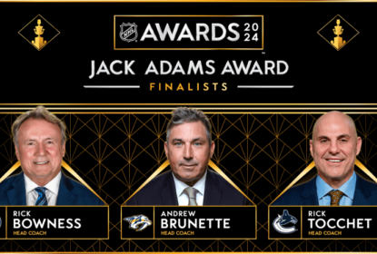 Bowness, Brunette e Tocchet são os finalistas do prêmio Jack Adams - The Playoffs